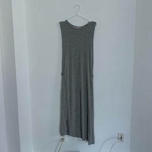 Oak / AOK - grey cotton maxi dress